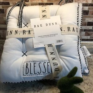 Rae Dunn Chair Cushions 2 Sets 4(total)
